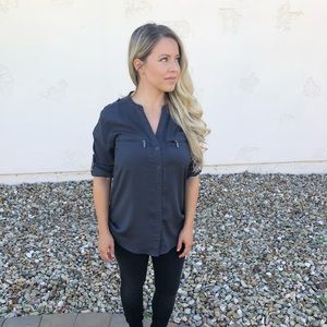 Calvin Klein button down blouse